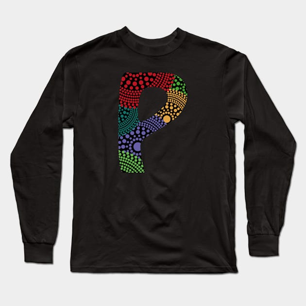 P Aboriginal Art Long Sleeve T-Shirt by Food in a Can